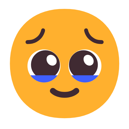 Emoji 🥹 Faccia Che Trattiene Le Lacrime su Microsoft Windows 11 23H2.