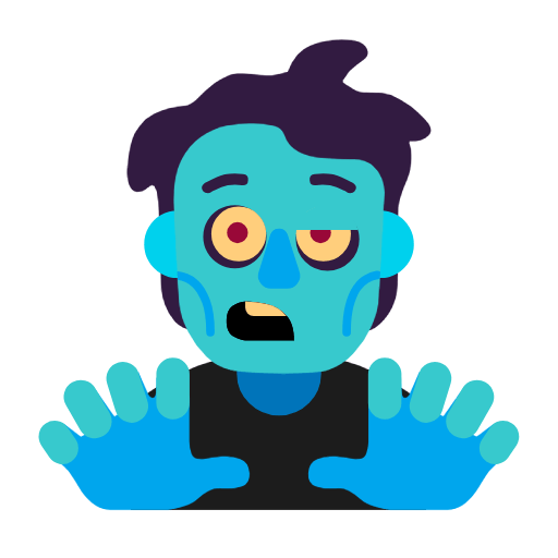 Emoji 🧟 Zombie su Microsoft Windows 11 23H2.