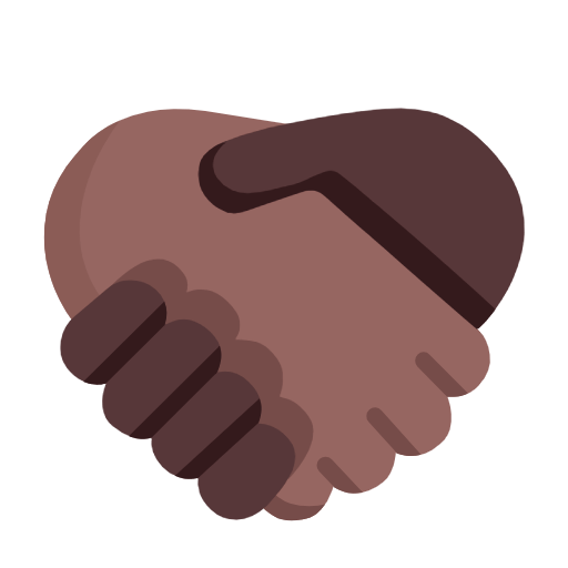 🫱🏾‍🫲🏿 Emoji Handschlag: mitteldunkle Hautfarbe, dunkle Hautfarbe Microsoft Windows 11 23H2.