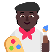 🧑🏿‍🎨 Emoji Künstler(in): dunkle Hautfarbe Microsoft Windows 11 November 2021 Update.