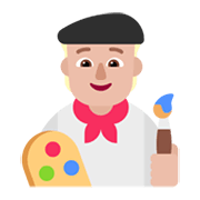Emoji 🧑🏼‍🎨 Artista: Carnagione Abbastanza Chiara su Microsoft Windows 11 November 2021 Update.