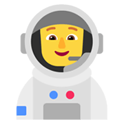Émoji 🧑‍🚀 Astronaute sur Microsoft Windows 11 November 2021 Update.