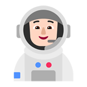 🧑🏻‍🚀 Emoji Astronauta: Tono De Piel Claro en Microsoft Windows 11 November 2021 Update.