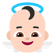 👼🏻 Emoji Bebê Anjo: Pele Clara na Microsoft Windows 11 November 2021 Update.