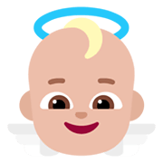 👼🏼 Emoji Bebê Anjo: Pele Morena Clara na Microsoft Windows 11 November 2021 Update.