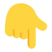 👇 Emoji Dorso Da Mão Com Dedo Indicador Apontando Para Baixo na Microsoft Windows 11 November 2021 Update.