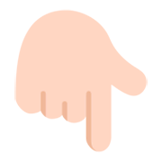 👇🏻 Emoji nach unten weisender Zeigefinger: helle Hautfarbe Microsoft Windows 11 November 2021 Update.