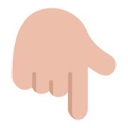 👇🏼 Emoji Dorso Da Mão Com Dedo Indicador Apontando Para Baixo: Pele Morena Clara na Microsoft Windows 11 November 2021 Update.
