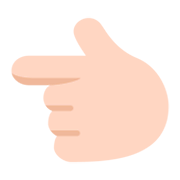 👈🏻 Emoji Dorso Da Mão Com Dedo Indicador Apontando Para A Esquerda: Pele Clara na Microsoft Windows 11 November 2021 Update.