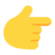 👉 Emoji Dorso Da Mão Com Dedo Indicador Apontando Para A Direita na Microsoft Windows 11 November 2021 Update.