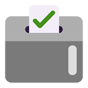 Émoji 🗳️ Urne électorale sur Microsoft Windows 11 November 2021 Update.