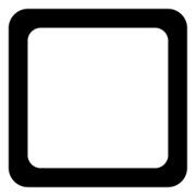 Emoji 🔲 Tasto Quadrato Bianco Con Bordo Nero su Microsoft Windows 11 November 2021 Update.