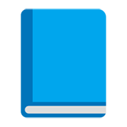 📘 Emoji Libro Azul en Microsoft Windows 11 November 2021 Update.