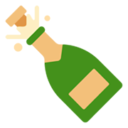 🍾 Emoji Flasche mit knallendem Korken Microsoft Windows 11 November 2021 Update.
