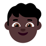 👦🏿 Emoji Niño: Tono De Piel Oscuro en Microsoft Windows 11 November 2021 Update.