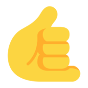 Emoji 🤙 Mano Con Gesto Di Chiamata su Microsoft Windows 11 November 2021 Update.