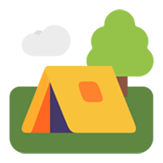 Émoji 🏕️ Camping sur Microsoft Windows 11 November 2021 Update.