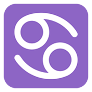 Emoji ♋ Segno Zodiacale Del Cancro su Microsoft Windows 11 November 2021 Update.