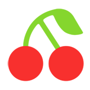 Emoji 🍒 Ciliegie su Microsoft Windows 11 November 2021 Update.