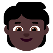🧒🏿 Emoji Kind: dunkle Hautfarbe Microsoft Windows 11 November 2021 Update.