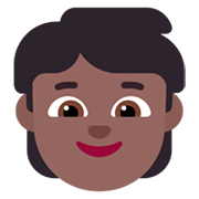 🧒🏾 Emoji Criança: Pele Morena Escura na Microsoft Windows 11 November 2021 Update.