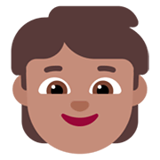 🧒🏽 Emoji Criança: Pele Morena na Microsoft Windows 11 November 2021 Update.