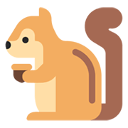 Émoji 🐿️ écureuil sur Microsoft Windows 11 November 2021 Update.