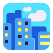 Emoji 🏙️ Paesaggio Urbano su Microsoft Windows 11 November 2021 Update.