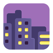 Emoji 🌆 Città Al Tramonto su Microsoft Windows 11 November 2021 Update.