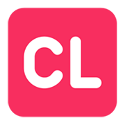 🆑 Emoji Großbuchstaben CL in rotem Quadrat Microsoft Windows 11 November 2021 Update.