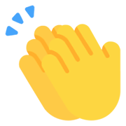 Emoji 👏 Mani Che Applaudono su Microsoft Windows 11 November 2021 Update.