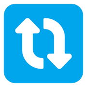 Emoji 🔃 Frecce Verticali Che Ruotano In Senso Orario su Microsoft Windows 11 November 2021 Update.