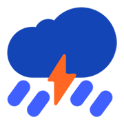 Emoji ⛈️ Temporale su Microsoft Windows 11 November 2021 Update.
