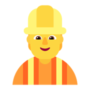 Emoji 👷 Operaio Edile su Microsoft Windows 11 November 2021 Update.