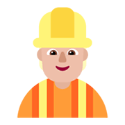 👷🏼 Emoji Trabalhador De Construção Civil: Pele Morena Clara na Microsoft Windows 11 November 2021 Update.