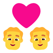 Emoji 👨‍❤️‍👨 Coppia Con Cuore: Uomo E Uomo su Microsoft Windows 11 November 2021 Update.