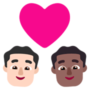 Emoji 👨🏻‍❤️‍👨🏾 Coppia Con Cuore - Uomo: Carnagione Chiara, Uomo: Carnagione Abbastanza Scura su Microsoft Windows 11 November 2021 Update.