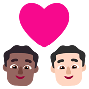 👨🏾‍❤️‍👨🏻 Emoji Pareja Enamorada - Hombre: Tono De Piel Oscuro Medio, Hombre: Tono De Piel Claro en Microsoft Windows 11 November 2021 Update.