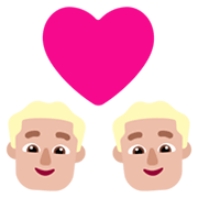 Emoji 👨🏼‍❤️‍👨🏼 Coppia Con Cuore - Uomo: Carnagione Chiara, Uomo: Carnagione Chiara su Microsoft Windows 11 November 2021 Update.