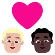 Emoji 👨🏼‍❤️‍👨🏿 Coppia Con Cuore - Uomo: Carnagione Abbastanza Chiara, Uomo: Carnagione Scura su Microsoft Windows 11 November 2021 Update.