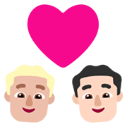 Emoji 👨🏼‍❤️‍👨🏻 Coppia Con Cuore - Uomo: Carnagione Abbastanza Chiara, Uomo: Carnagione Chiara su Microsoft Windows 11 November 2021 Update.