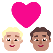Emoji 👨🏼‍❤️‍👨🏽 Coppia Con Cuore - Uomo: Carnagione Abbastanza Chiara, Uomo: Carnagione Olivastra su Microsoft Windows 11 November 2021 Update.