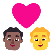 👨🏾‍❤️‍👨 Emoji Pareja Enamorada - Hombre: Tono De Piel Oscuro Medio, Hombre en Microsoft Windows 11 November 2021 Update.