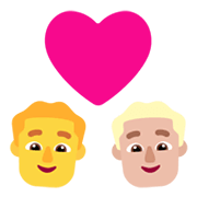 👨‍❤️‍👨🏼 Emoji Pareja Enamorada - Hombre, Hombre: Tono De Piel Claro Medio en Microsoft Windows 11 November 2021 Update.