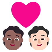 Émoji 🧑🏾‍❤️‍🧑🏻 Couple Avec Cœur: Personne, Personne, Peau Mate, Peau Claire sur Microsoft Windows 11 November 2021 Update.