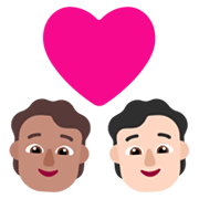 Emoji 🧑🏽‍❤️‍🧑🏻 Coppia Con Cuore: persona, persona, Carnagione Olivastra, Carnagione Chiara su Microsoft Windows 11 November 2021 Update.