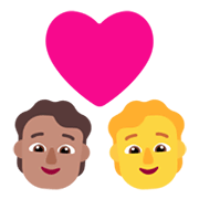🧑🏽‍❤️‍🧑 Emoji Pareja Enamorada: Persona, Persona, Tono De Piel Medio, Sin tono de piel en Microsoft Windows 11 November 2021 Update.