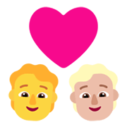 Emoji 🧑‍❤️‍🧑🏼 Coppia Con Cuore: persona, persona, Nessun tono della pelle, Carnagione Abbastanza Chiara su Microsoft Windows 11 November 2021 Update.