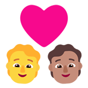 Émoji 🧑‍❤️‍🧑🏽 Couple Avec Cœur: Personne, Personne, Pas de teint, Peau Légèrement Mate sur Microsoft Windows 11 November 2021 Update.