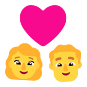 Emoji 👩‍❤️‍👨 Coppia Con Cuore: Donna E Uomo su Microsoft Windows 11 November 2021 Update.